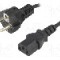 Cablu alimentare AC, 3m, 3 fire, negru, CEE 7/7 (E/F) mufa, IEC C13 mama, ESPE, T143365