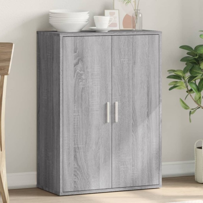 Gossi servanta, sonoma gri, 60x31x84 cm, lemn prelucrat