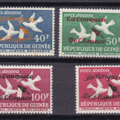 Guineea 1962 cosmos MI 145-146 I+II / 147-148 MNH