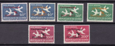 Guineea 1962 cosmos MI 145-146 I+II / 147-148 MNH foto