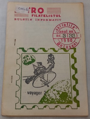 Buletin informativ , Filatelistul , Botosani 1990 foto