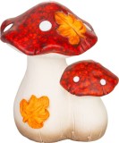 Decoratiune MagicHome Nature cu ciuperci din teracota, 9x12x13,6 cm