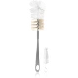 BabyOno Bottle Brush Bottle Brush perie pentru curățarea biberoanelor și a suzetelor Grey 2 buc