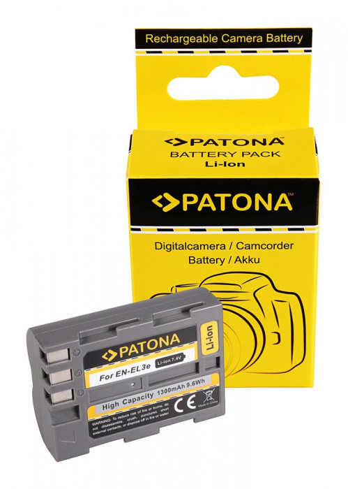Acumulator tip Nikon EN-EL3e Patona - 1036