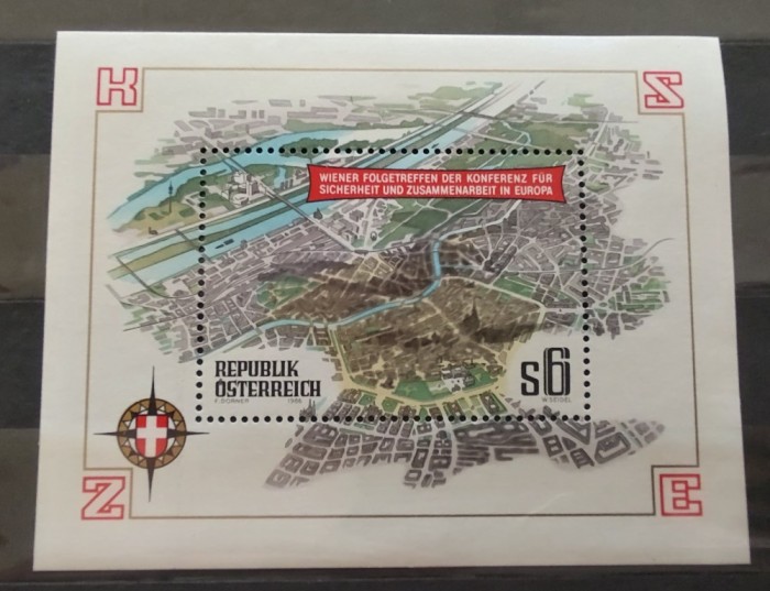 Austria - 1986 - Conferinta Viena - Neuzata