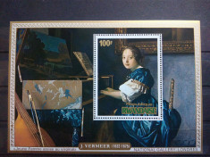 RWANDA 1975-MNH-PICTURI VERMEER-COLITA foto