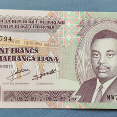Burundi - 100 Francs / franci (2011) dimensiuni reduse