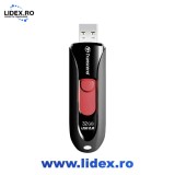 Memorie USB Transcend JetFlash 590K 32GB, USB 2.0, Black/Red