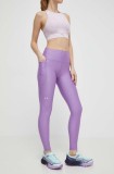 Under Armour leggins de antrenament HG Armour HiRise culoarea violet, neted, 1365336