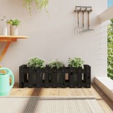 vidaXL Pat &icirc;nălțat grădină design gard 100x30x30 cm lemn de pin tratat