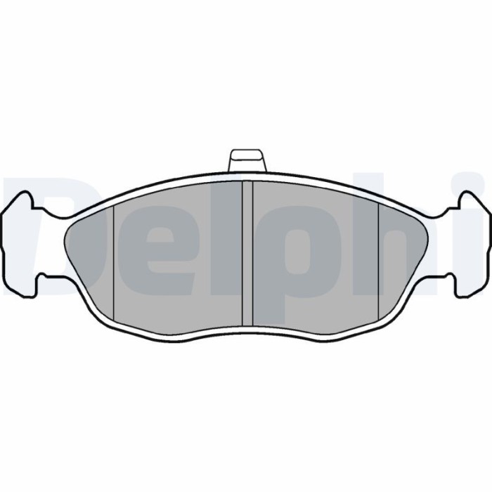 DELPHI LP1597 set placute frana,frana disc