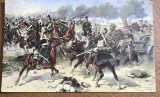 CPISTR7 Ilustrata Militara Razboiul FrancoPrusac 1870 Cavalerie Worth / Vintage WW1 Era FrancoPrussian War Postcard Cavalry Battle Worth 1870