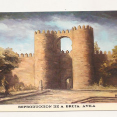FA6 - Carte Postala - SPANIA - Avila, Puerta de San Vicente, necirculata 1971