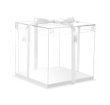 Cutie Toruti cu capac transparent si baza din carton plastifiat solid si rezistent, 33x33 cm, 414COF