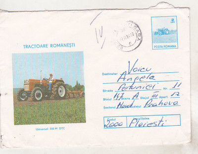 bnk ip Intreg postal 1985 - Tractoare romanesti - Universal 550 m DTC foto