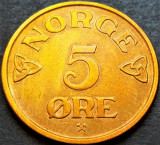 Moneda istorica 5 ORE - NORVEGIA, anul 1955 * cod 831 A = excelenta, Europa
