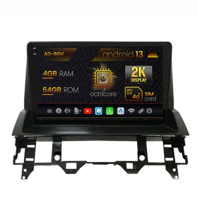 Navigatie Mazda 6 (2002-2008), Android 13, V-Octacore 4GB RAM + 64GB ROM, 10.36 Inch - AD-BGV10004+AD-BGRKIT321V2 foto