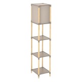 Lampa - Etajera din Lemn cu 3 Rafturi 29x25x133 cm, Oem