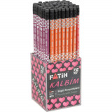 Cumpara ieftin Set 72 Creioane Grafit Fatih Kalbim, Mina HB, Corp Rotund de Lemn, Creioane HB, Set Creioane Grafit HB, Creion HB, Seturi Creioane Grafit pentru Scoal