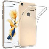 Husa Silicon Transparenta Apple iPhone 7, GloMax, Protectie Soc, Praf, Zgarieturi, Flexibila
