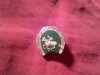 Insigna RSR Hipodromul de Galop , metal si email , h=1,8cm