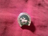 Insigna RSR Hipodromul de Galop , metal si email , h=1,8cm