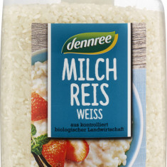 Orez alb pentru orez cu lapte bio 500g Dennree