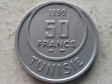 TUNISIA-50 FRANCS 1950, Africa, Cupru-Nichel
