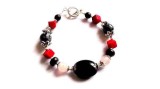 Bratara cuart, onix si howlite, bratara femei 32149