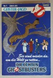 DIE ECHTEN GHOSTBUSTERS ( VANATORII DE FANTOME) , GEISTER - JAGD , TEXT IN LIMBA GERMANA , von KENNETH HARPER , illustriert von JON MILLER , 1989