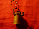 Miniatura veche bronz - Rezervor Minier , h=3,5cm fara toarta ,d=2cm