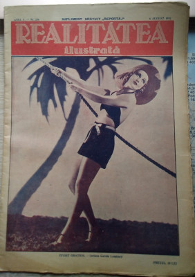 Revista REALITATEA ILUSTRATĂ - august 1931 foto