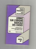 Sur l&#039;origine radicale des choses / Leibniz ed. critica Pierre-Yves Bourdil