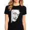 Tricou dama negru - Dali - Portret - L