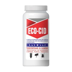 Pulbere antiparazitara pentru caini, pisici, pasari si porumbei, ECO-CID, Pasteur, 100g