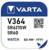 Baterie de ceas VARTA V364 SR621SW AG1 Oxid de Argint 1.55V 0% Mercur