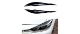 Set 2 Pleoape Faruri Ornamente BMW Seria 3 F30 F31 F32 F33 F36 2011-2018, Negru Lucios