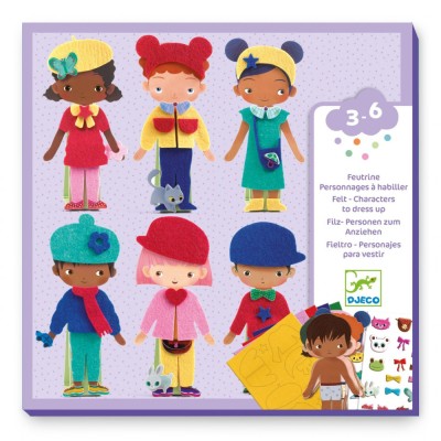 Joc creativ Imbraca si accesorizeaza personaje, Djeco foto
