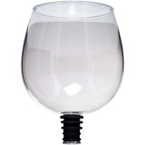 Dop tip pahar, Accesoriu pentru Sticle de Vin, transparent, Dimensiuni: 8 x 13 cm, usor, dar robust, Oem