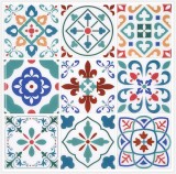 Tapet Morcart, vinil, 12 piese, multicolor, 30,5 x 30,5 cm