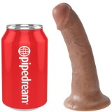 King Cock-Penis Realist 15 cm Caramel-Waterproof, Ventuza