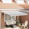 Copertină Manual Antracit 3 x 2,5 m Metal