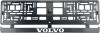 Set 2 bucati, suport numar inmatriculare carbon VOLVO II, Autohelix MSA