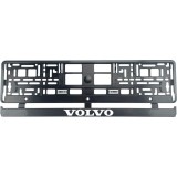 Set 2 bucati, suport numar inmatriculare carbon VOLVO II