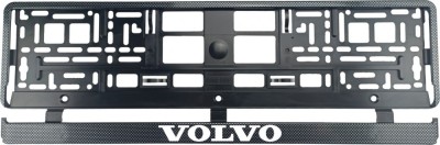 Set 2 bucati, suport numar inmatriculare carbon VOLVO II foto