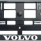 Set 2 bucati, suport numar inmatriculare carbon VOLVO II