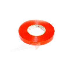 Banda dublu adeziva din poliester, transparenta, suprafete aspre si structurate - 5 m, 10 mm