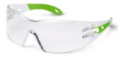 Ochelari protectie UVEX lentile transparente anticondens acoperire HC-AF alb verde foto