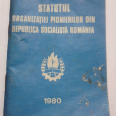 STATUTUL ORG. PIONIERILOR 1980