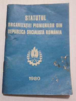 STATUTUL ORG. PIONIERILOR 1980 foto